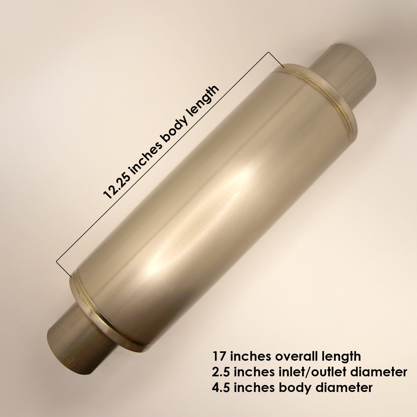 2.5" Titanium Race Muffler