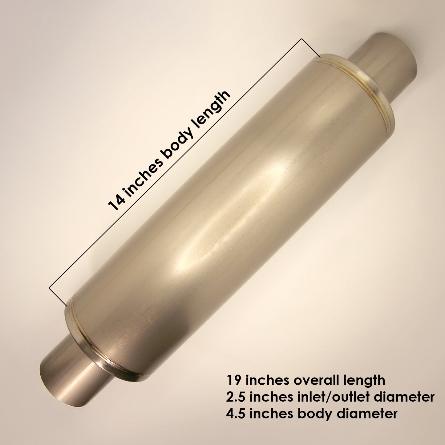 2.5" Titanium Race Muffler