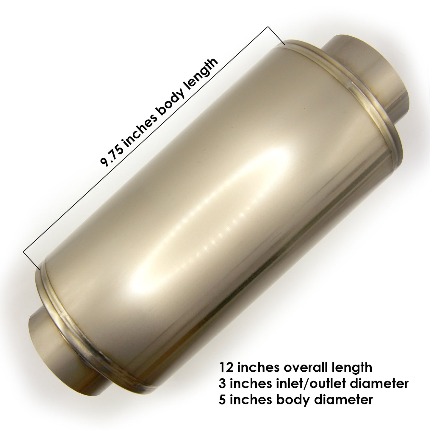 3" Titanium Race Muffler