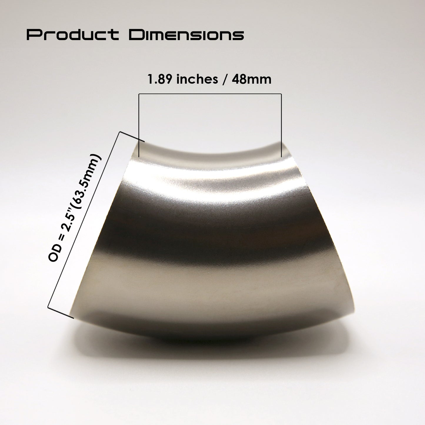 Titanium 45° Elbow Loose Radius