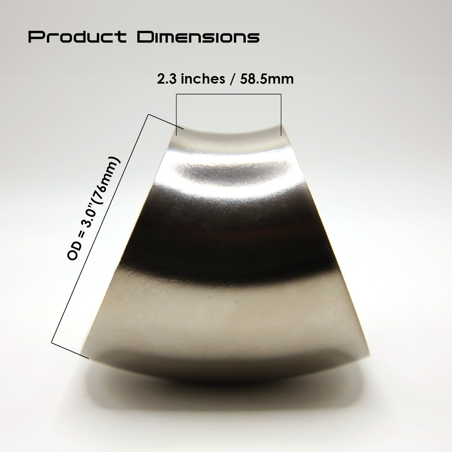 Titanium 45° Elbow Tight Radius