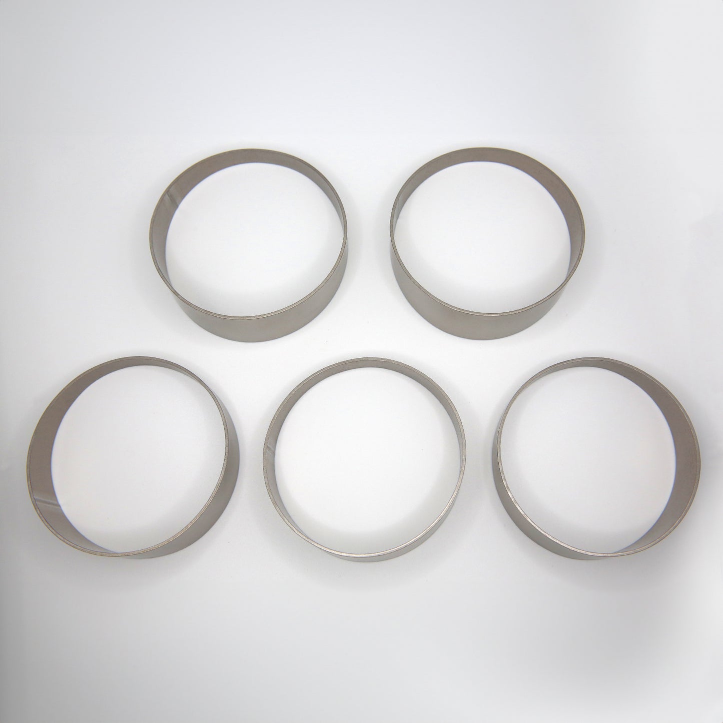 Titanium Pie Cut - 1.0mm/.039" wall - 5 Pieces (45° Total) - Loose Radius