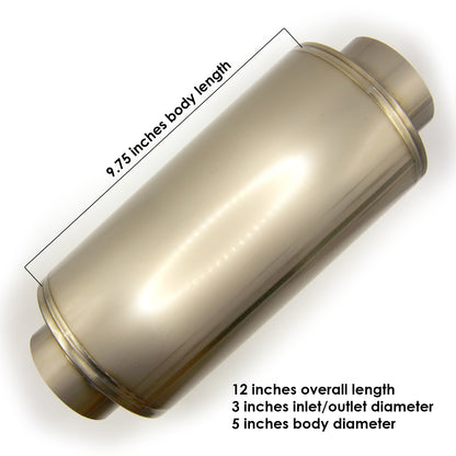 3" Titanium Race Muffler