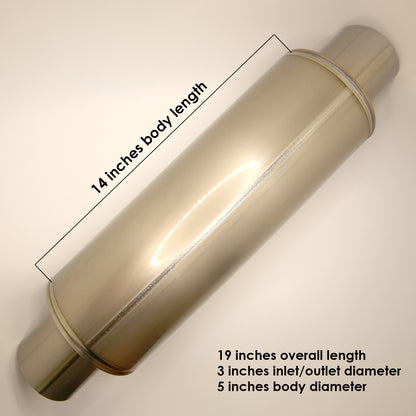 3" Titanium Race Muffler