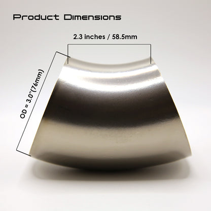 Titanium 45° Elbow Loose Radius