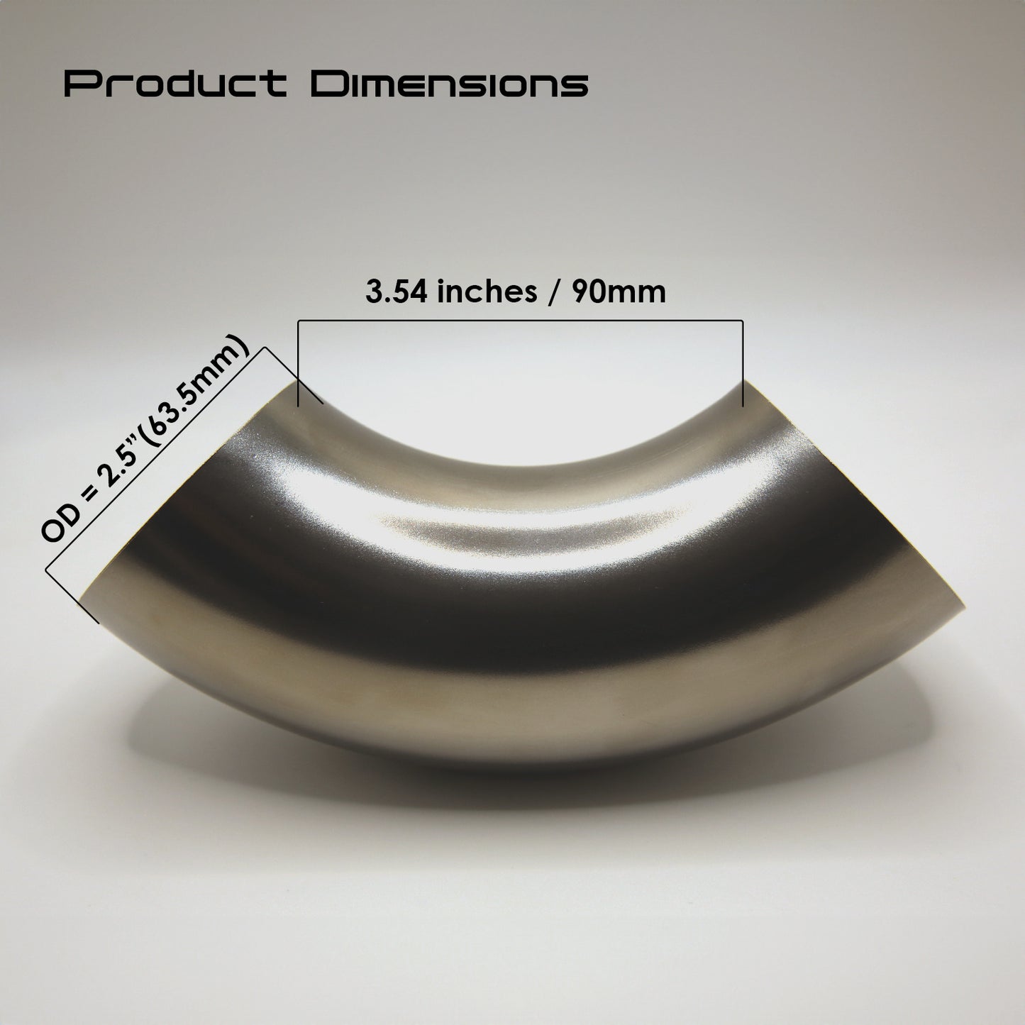 Titanium 90° Elbow Loose Radius