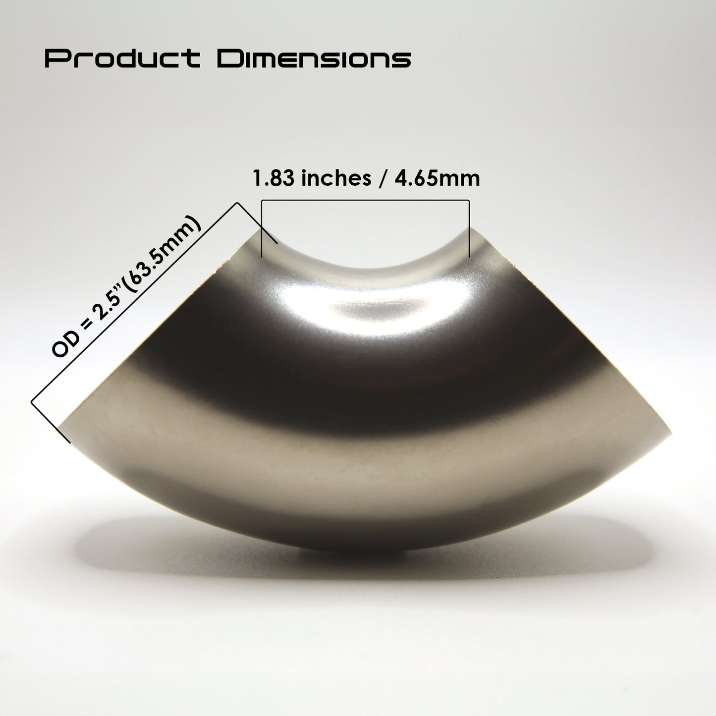 Titanium 90° Elbow Tight Radius