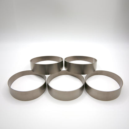 Titanium Pie Cut - 1.0mm/.039" wall - 5 Pieces (45° Total) - Loose Radius