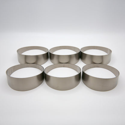 Titanium Pie Cut - 1.0mm/.039" wall - 6 Pieces (90° Total) - Loose Radius