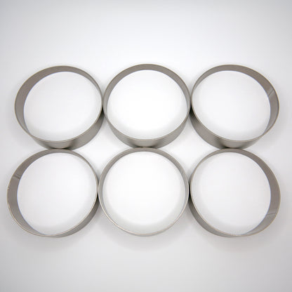 Titanium Pie Cut - 1.0mm/.039" wall - 6 Pieces (90° Total) - Loose Radius