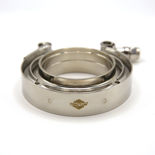 Titanium V-Band Clamp Assembly (2 Flanges and 1 Clamp)